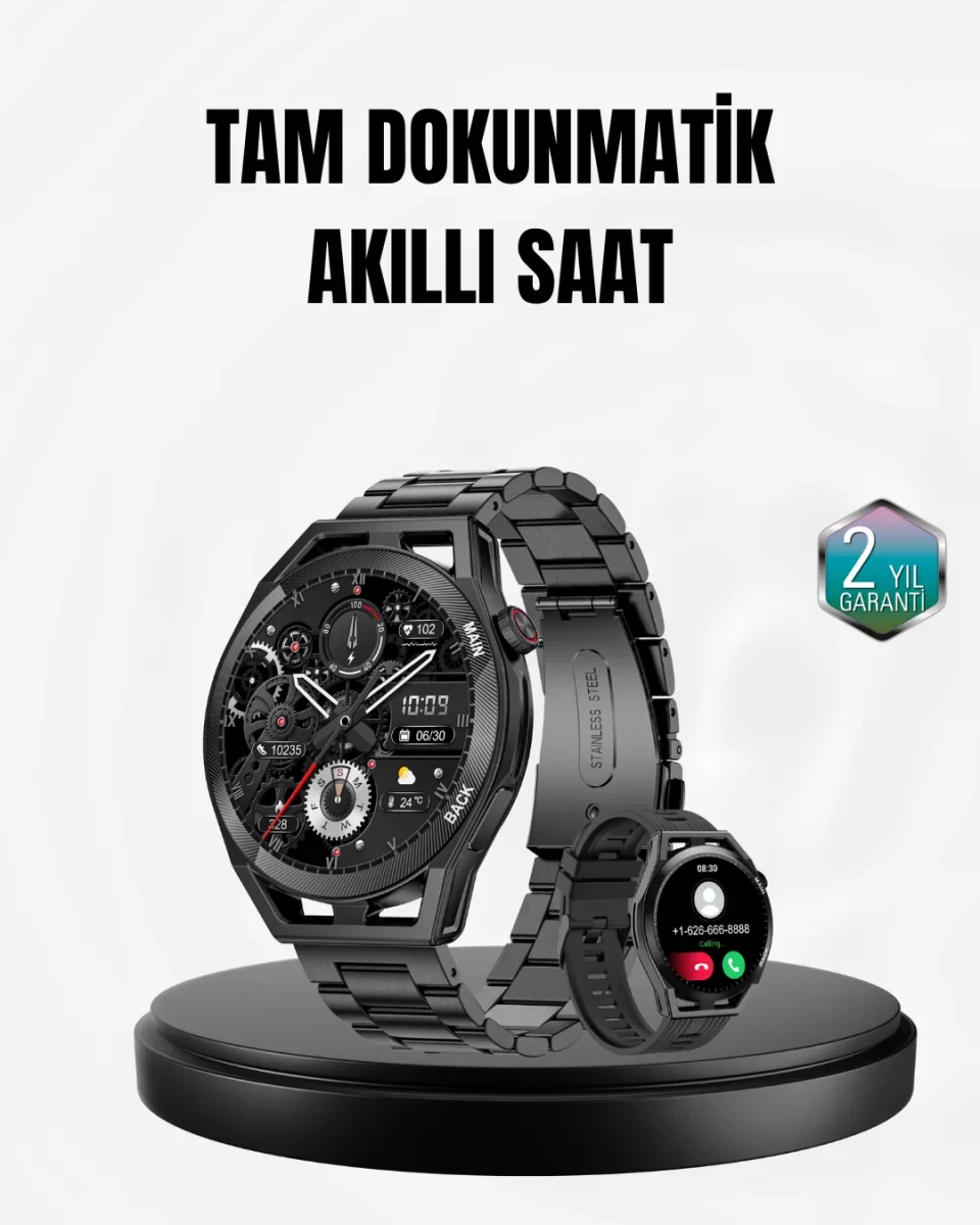 Spor ve Sağlık Takip Özellikli Akıllı Saat – Kalp Atış, Uyku ve Adım Ölçer Fonksiyonlu - Lisinya