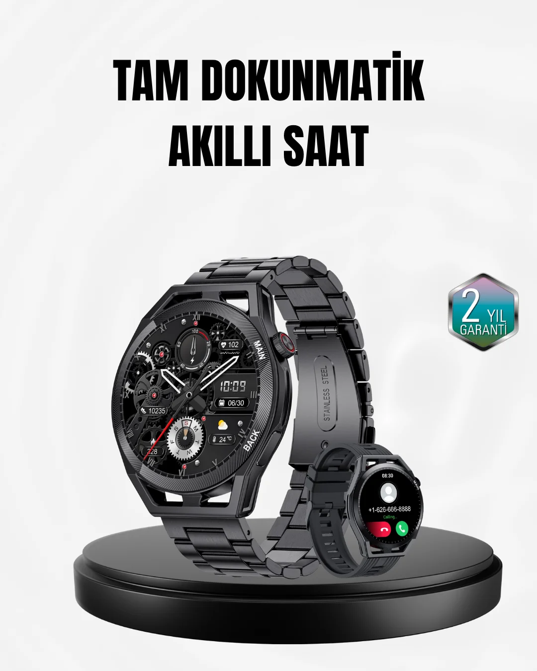 Spor ve Sağlık Takip Özellikli Akıllı Saat – Kalp Atış, Uyku ve Adım Ölçer Fonksiyonlu