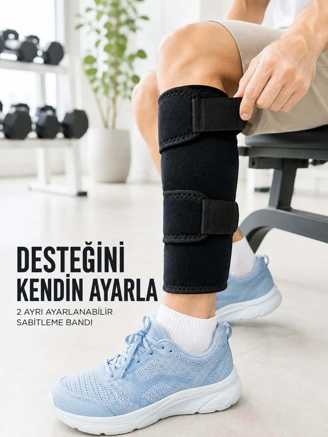 Sporcu Baldırlığı Ayarlanabilir Bantlı Baldır Destek Aparatı Siyah Fiyatı, Yorumları ve Özellikleri