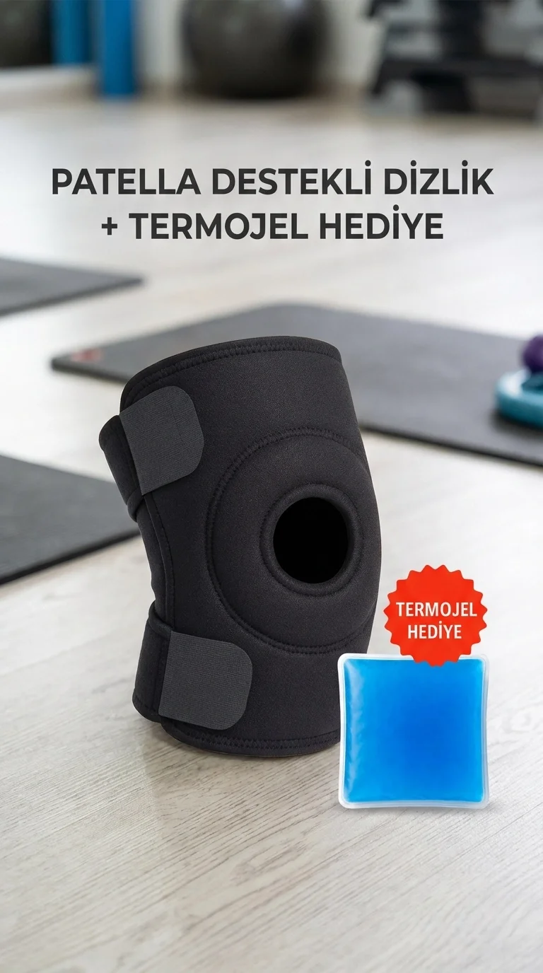 Sporcu Dizliği Çapraz Bağ Destekli Termojel Hediyeli Medikal Korsesi