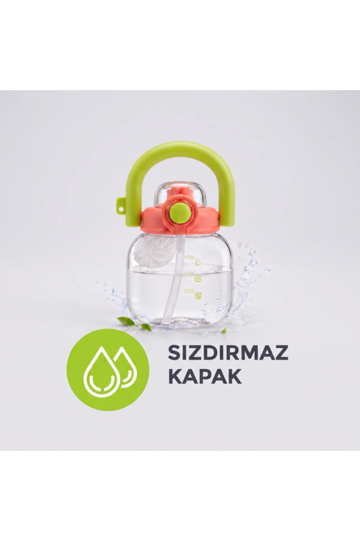 Sporcu Matarası - 600 ml - BPA İçermez - Sızdırmaz Kapaklı Sporcu Matarası - 600 ml - BPA İçermez - Sızdırmaz Kapaklı - Görsel 5