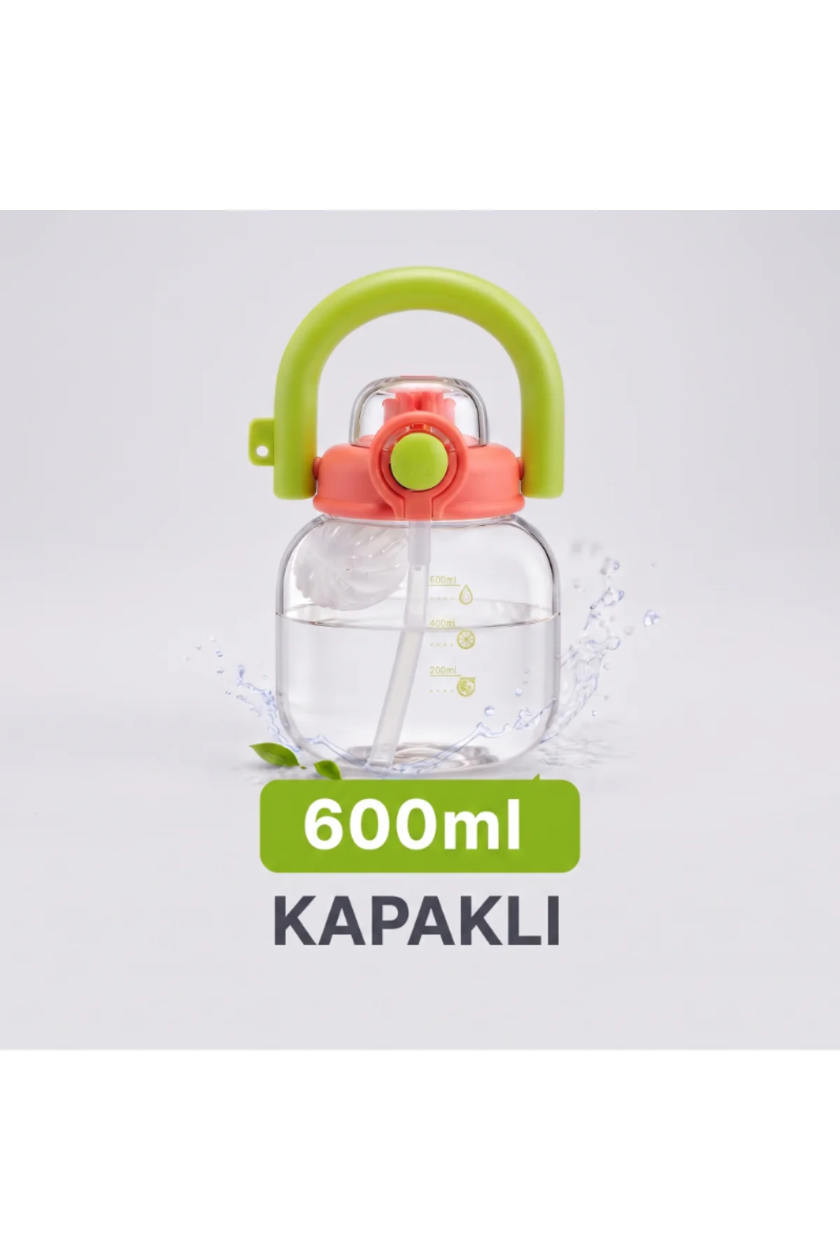 Sporcu Matarası - 600 ml - BPA İçermez - Sızdırmaz Kapaklı Sporcu Matarası - 600 ml - BPA İçermez - Sızdırmaz Kapaklı - Görsel 3