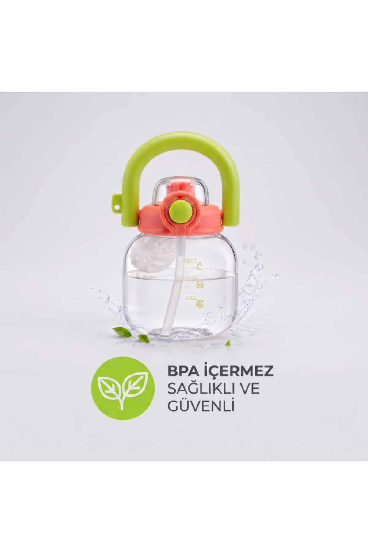 Sporcu Matarası - 600 ml - BPA İçermez - Sızdırmaz Kapaklı Sporcu Matarası - 600 ml - BPA İçermez - Sızdırmaz Kapaklı - Görsel 4