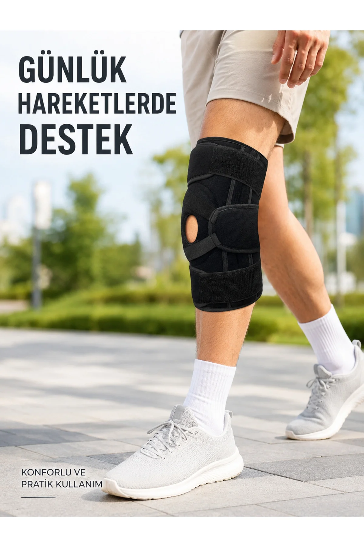 Sporcu Patella Dizliği Esnek Ligamentli Silikon Pedli Menisküs Diz Destek Bandajı Sporcu Patella Dizliği Esnek Ligamentli Silikon Pedli Menisküs Diz Destek Bandajı