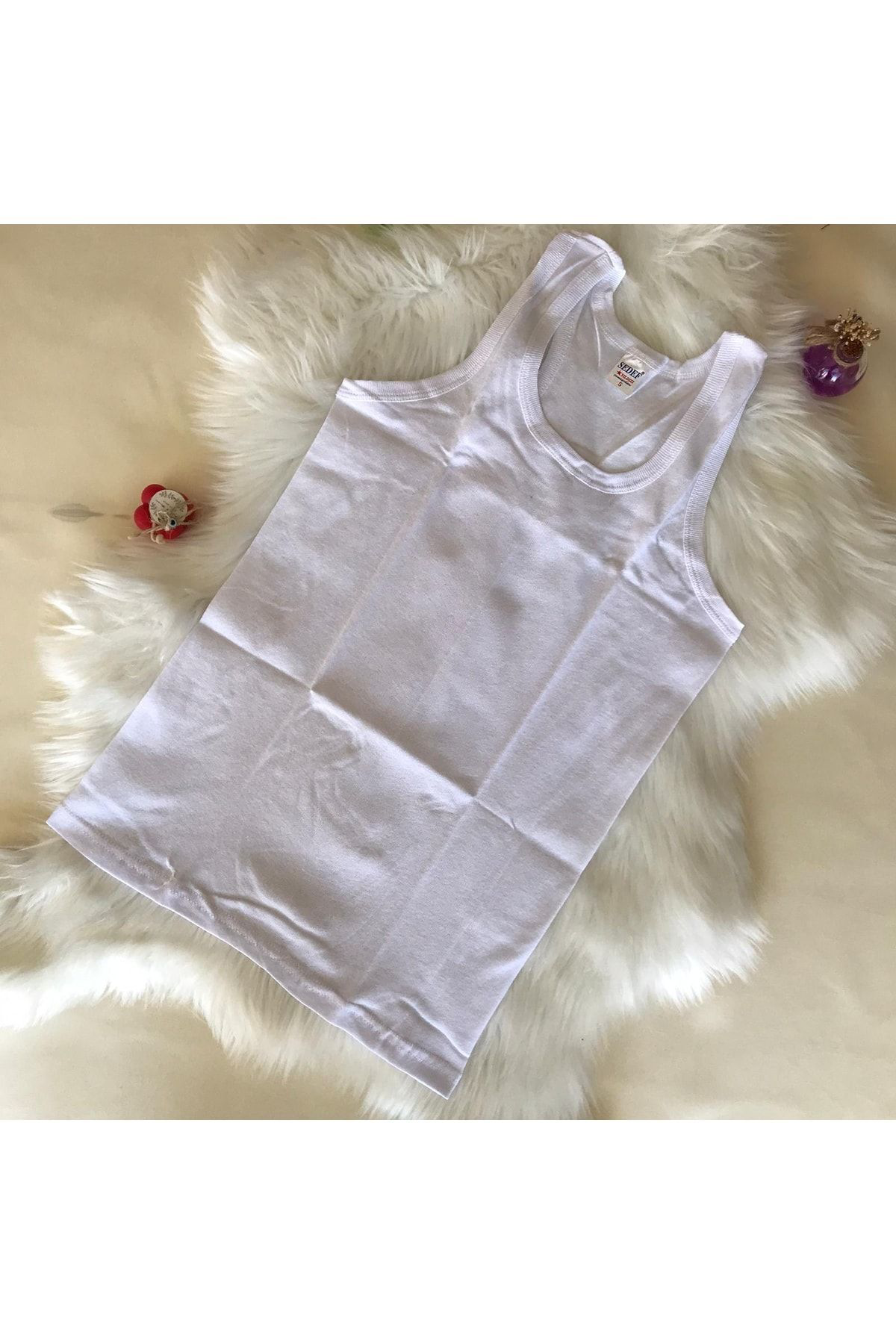 Sedef Yildizi Sporcu - Yüzücü - Sirti Çapraz Atlet 3'Lü Siyah - Beyaz - Gri