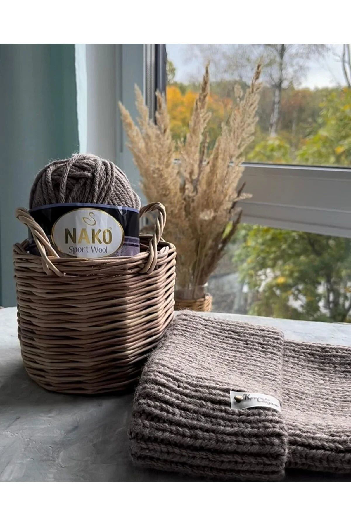 Sport Wool Atkı Bere Ceket Yelek Örgü İpi Yünü No: 193 Koyu Gri M