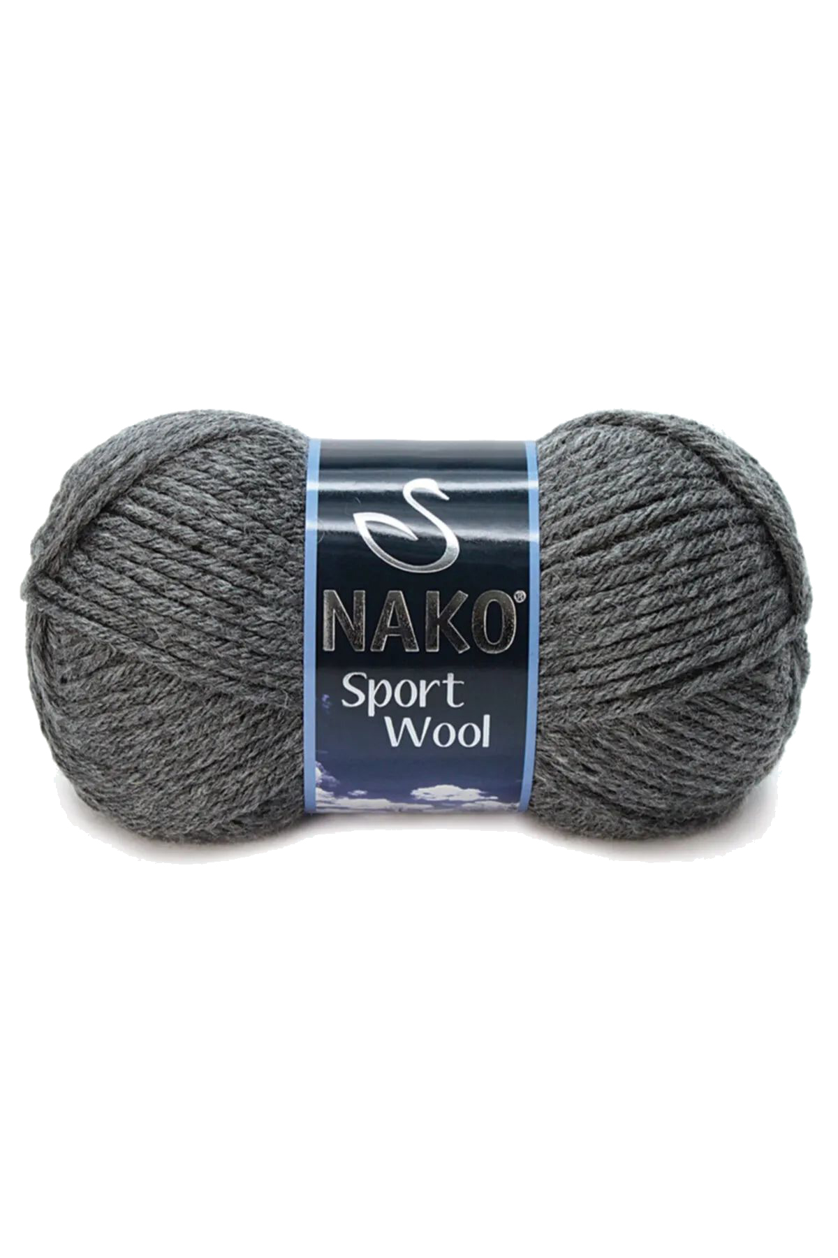 Sport Wool Atkı Bere Ceket Yelek Örgü İpi Yünü No: 193 Koyu Gri M