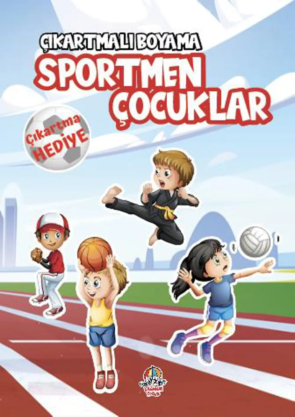 Sportmen Çocuklar-Çıkartmalı Boyama Serisi