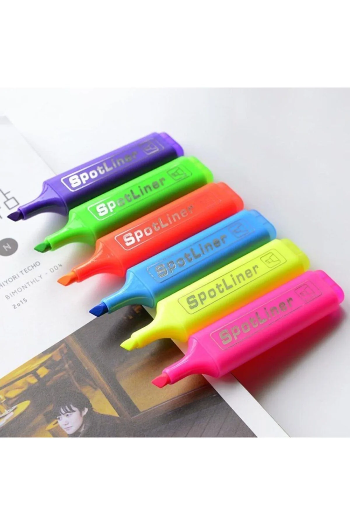 Spot Liner Fosforlu Kalem Renk Çeşitli Tekli