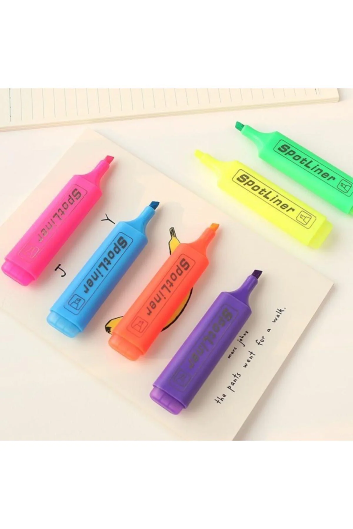 Spot Liner Fosforlu Kalem Renk Çeşitli Tekli