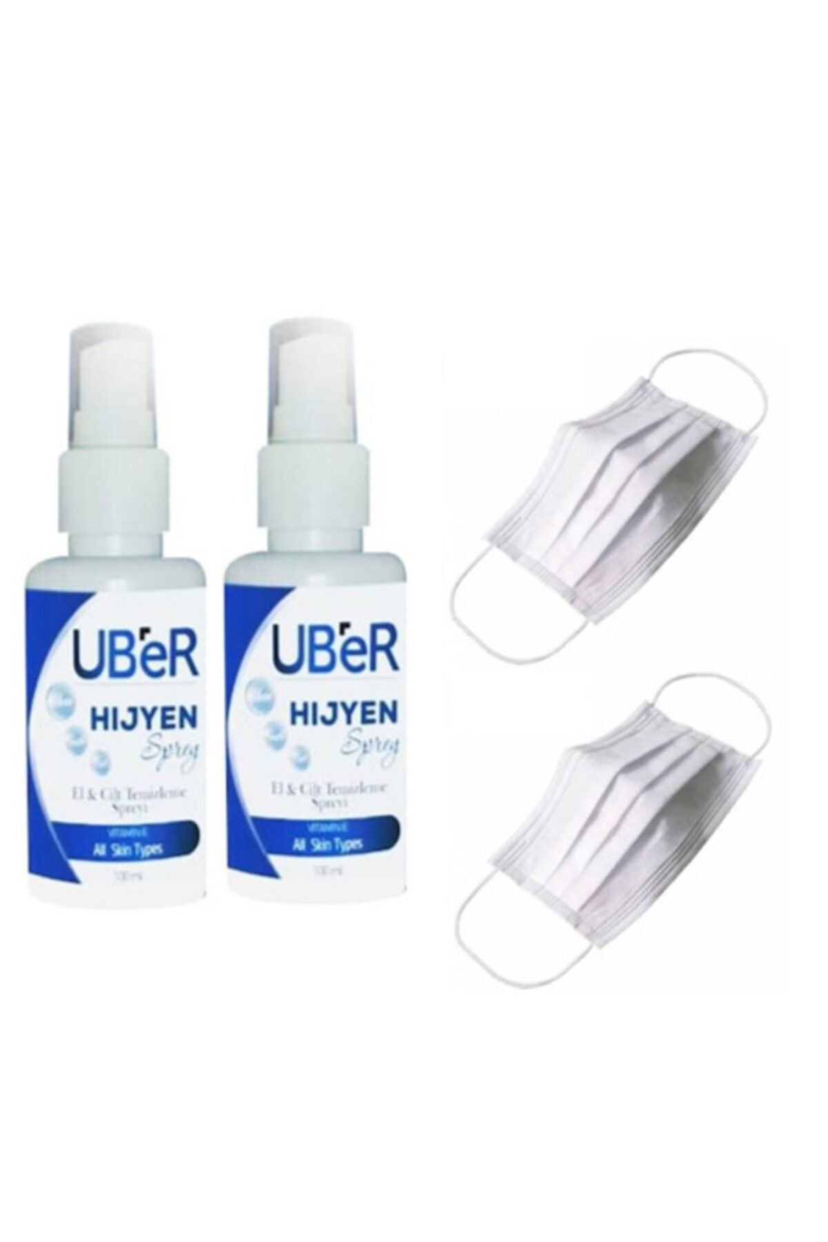 Uber Sprey Antiseptik Dezenfektan 100 Ml X 2 Adet + 2 Hediye