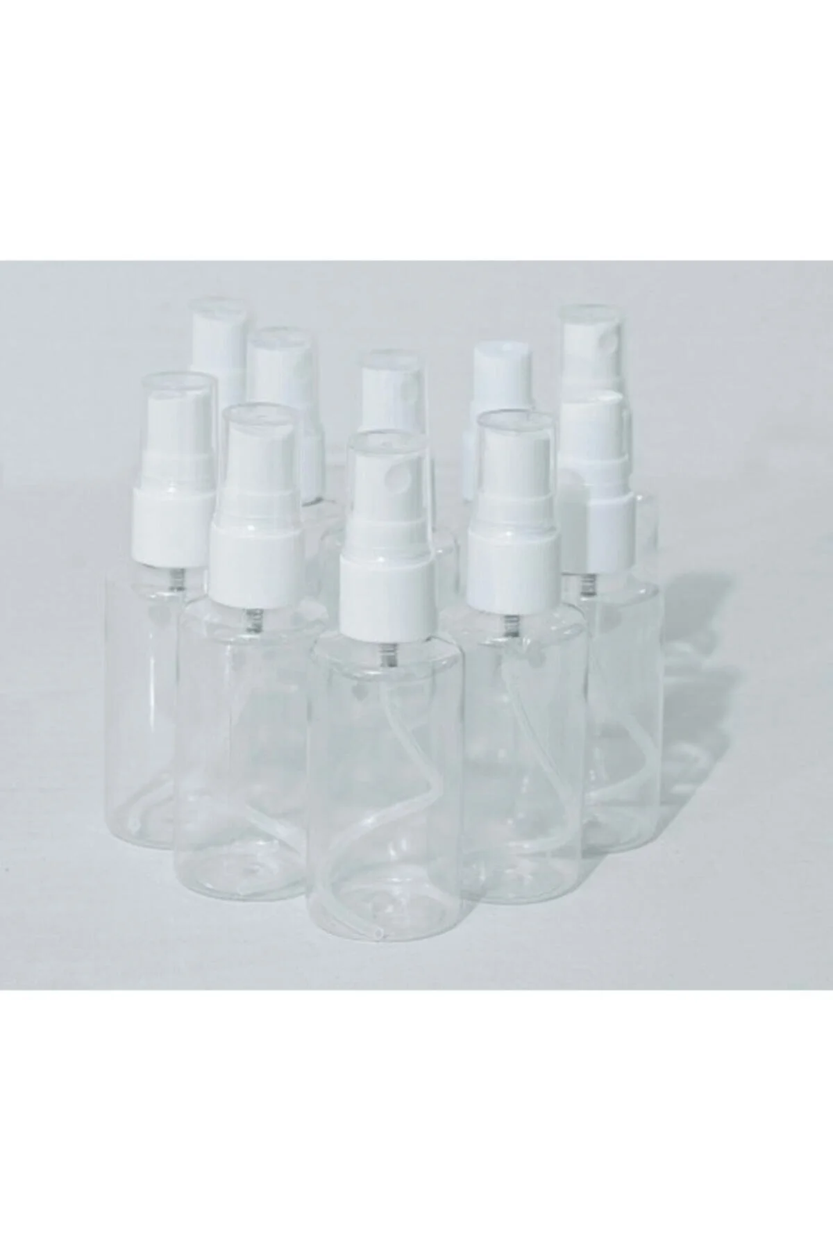 Sprey Başlı Boş Pet Şişe Sağlam Plastik 10 Adet 50ml