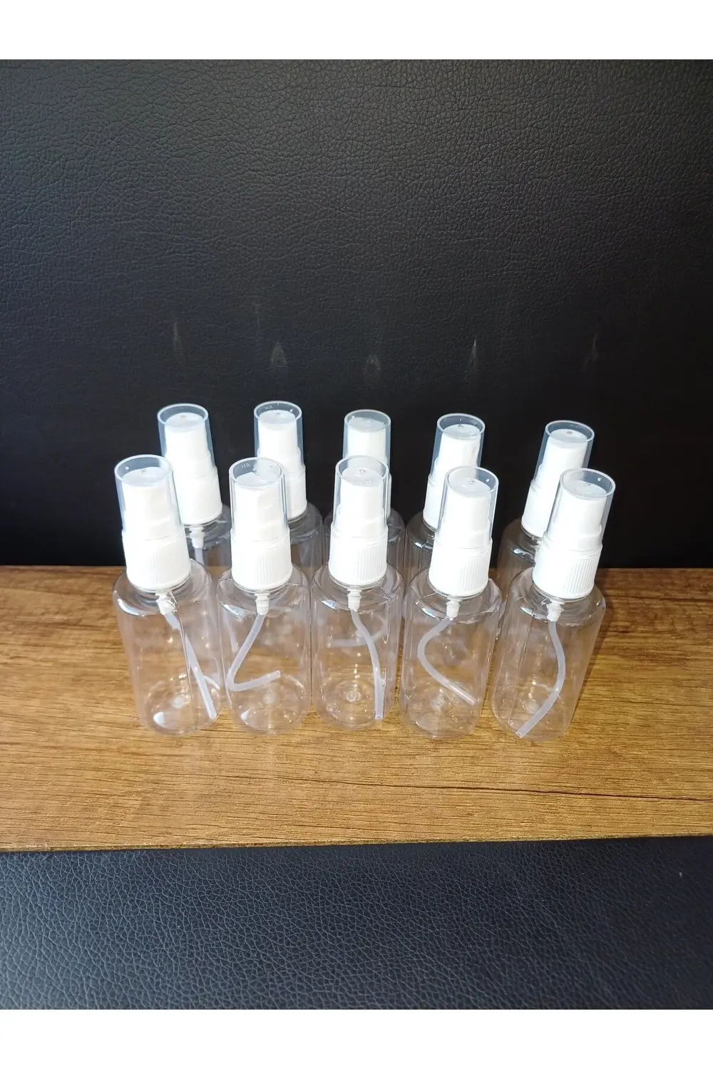 Sprey Başlı Boş Pet Şişe Sağlam Plastik 10 Adet 50ml