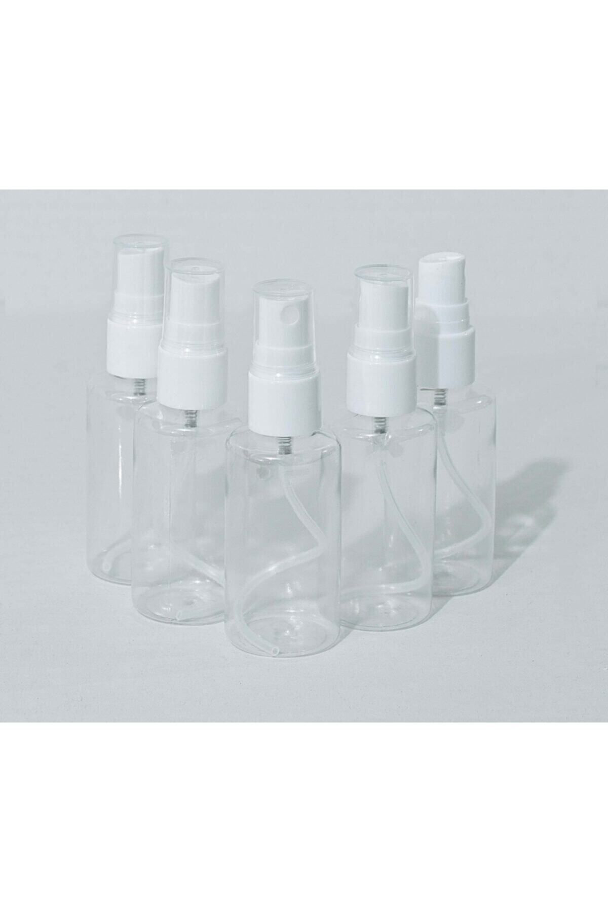 Petçi Cam Salih Sprey Başli Plastik Boş Pet Şişe 50 Ml 5 Adet