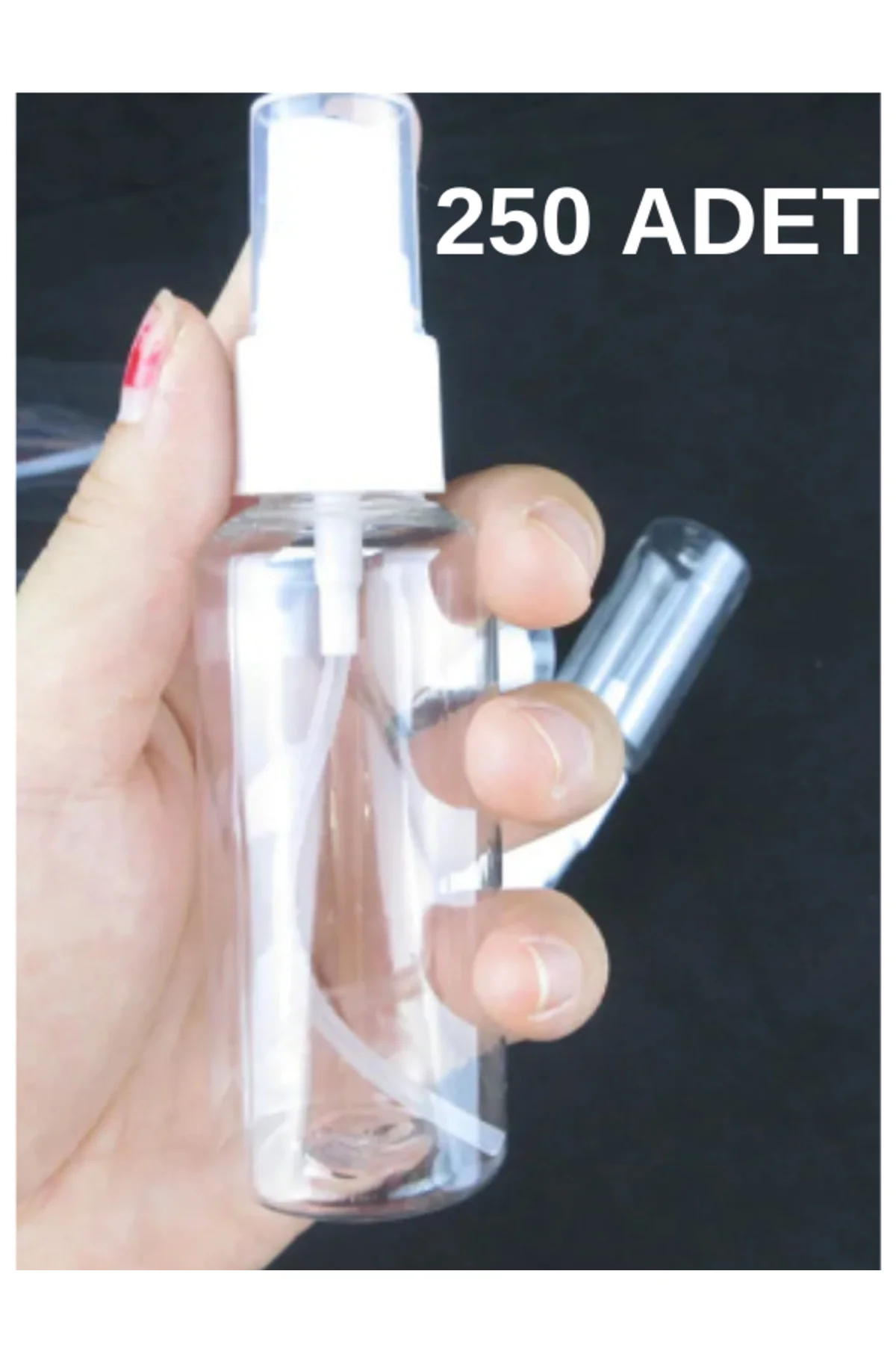 Sprey Başlıklı Boş şişe 35ml 250 Adet + 6 Hediye Sprey Başlıklı Boş şişe 35ml 250 Adet + 6 Hediye
