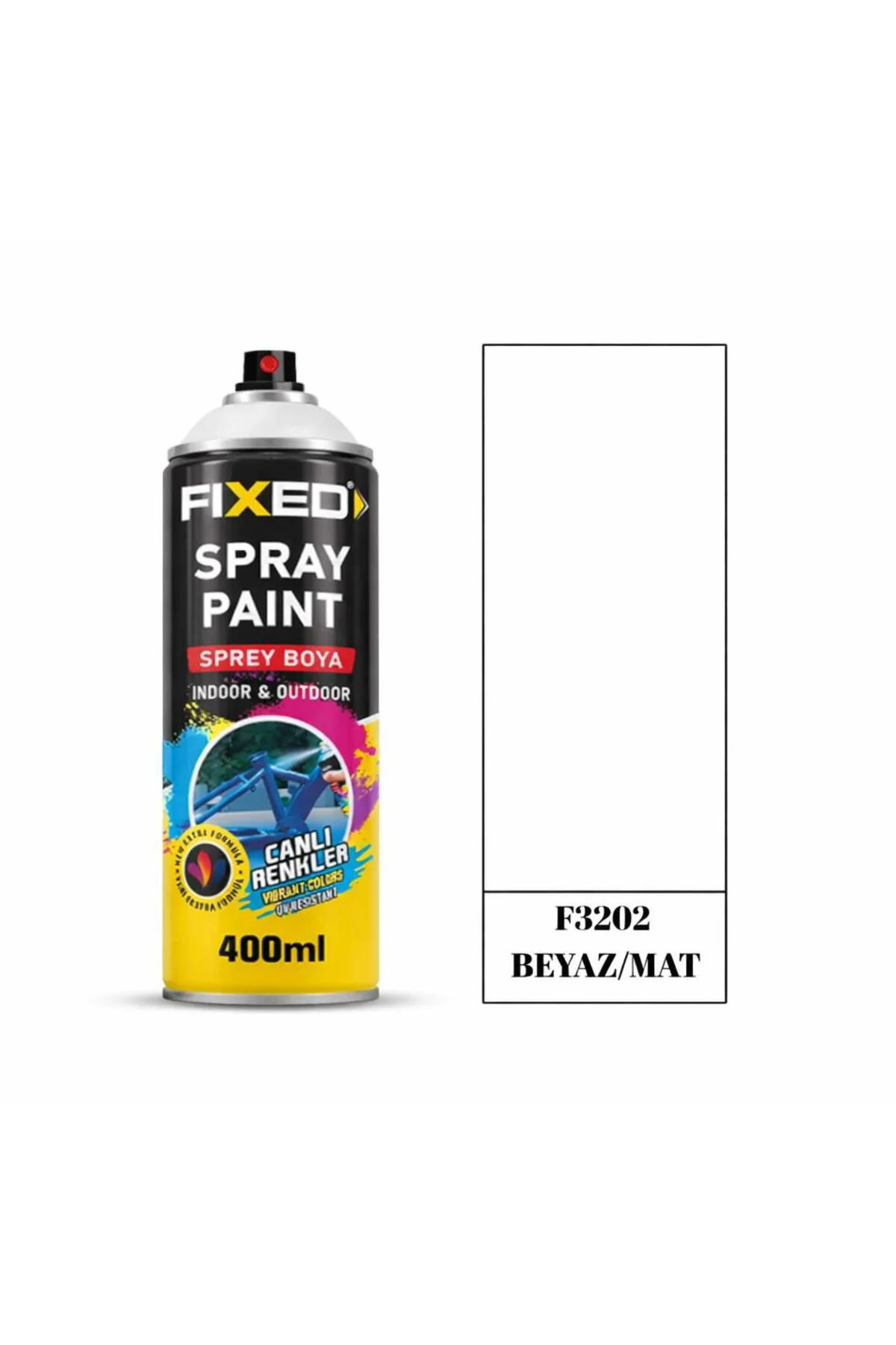 Sprey Boya Mat Beyaz Ral9000 400ml
