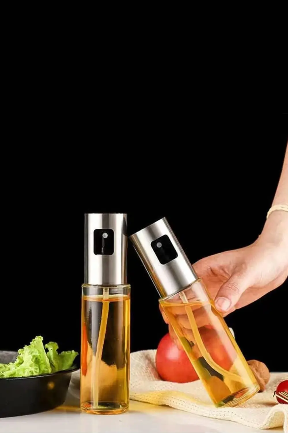 Sprey Cam Yağdanlık 100 ml Fısfıs Yağdanlık Sirke Airfryer Zeytin