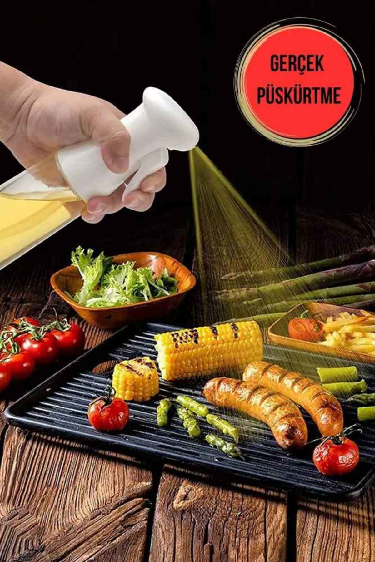 Sprey Cam Yağdanlık 200 Ml. 2 Adet Siyah Ve Beyaz Renkli