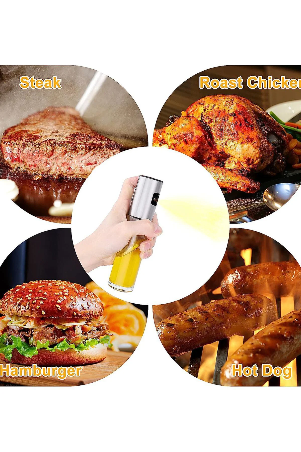 Sprey Cam Yağdanlık 100 ml Fısfıs Yağdanlık Sirke Airfryer Zeytin