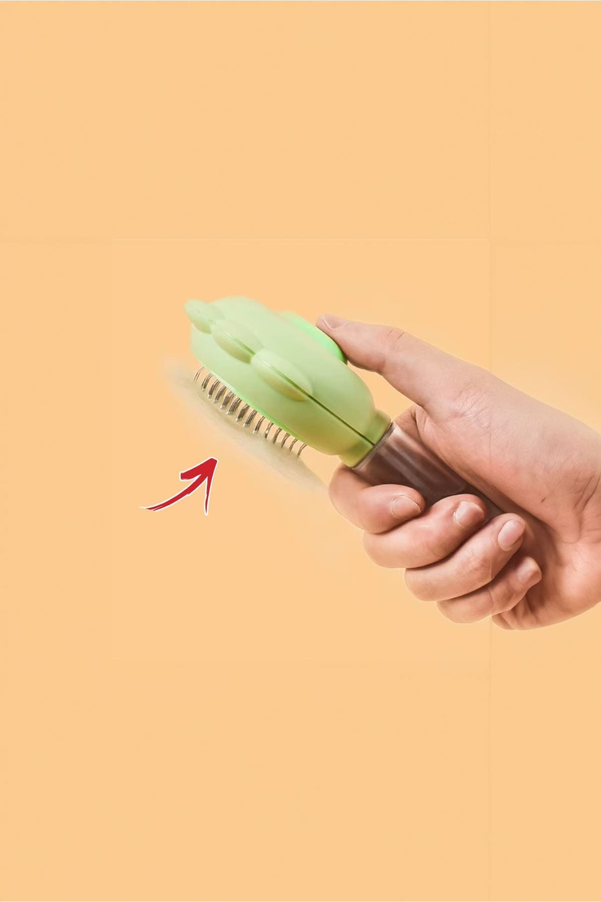 Sprey Hazneli Evcil Hayvan Tüy Toplama ve Temizlik Fırçası – Kedi