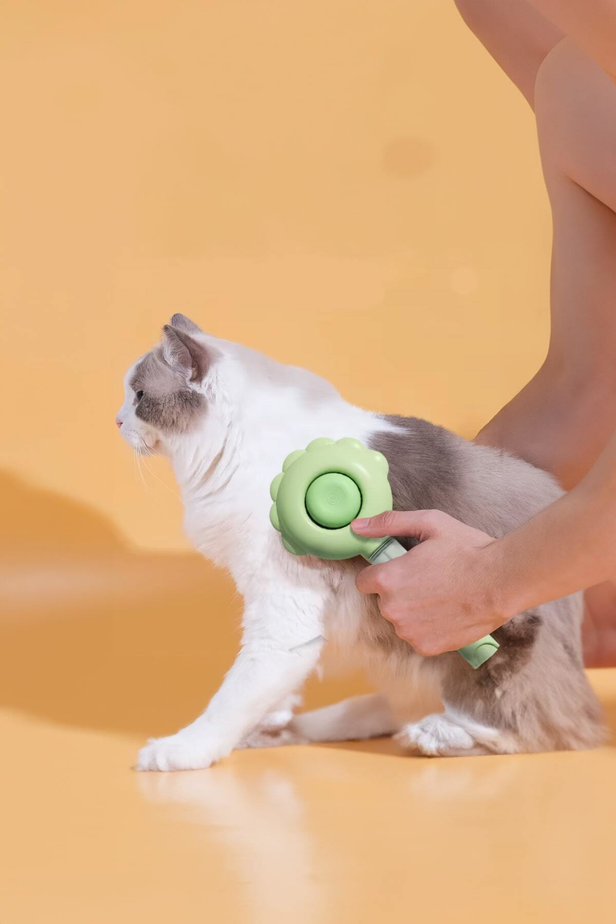 Sprey Hazneli Evcil Hayvan Tüy Toplama ve Temizlik Fırçası – Kedi