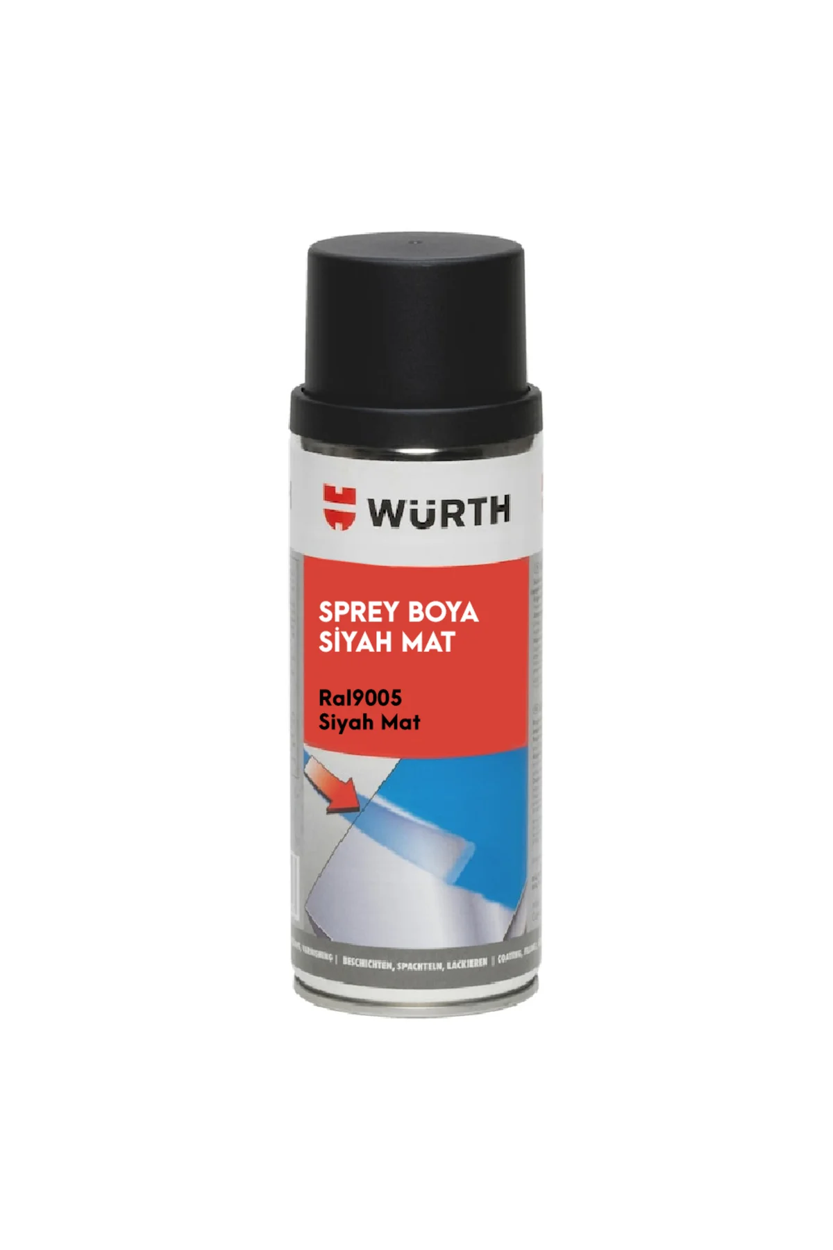 Sprey Tampon Boya RAL9005 Mat Siyah 400 ml