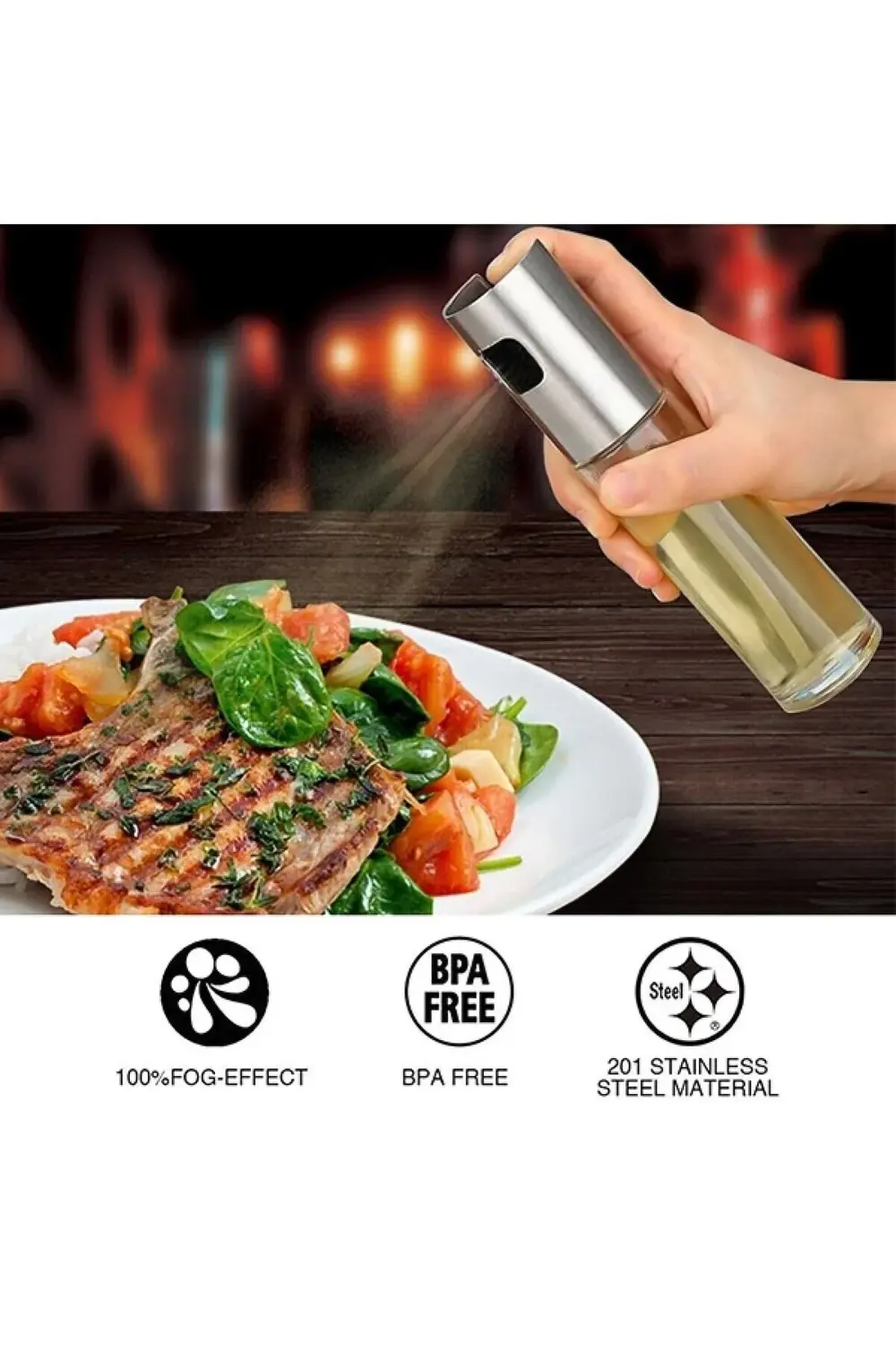 Sprey Yağdanlık Sıvı Yağ Zeytinyağı Pompası Yağlık Ve Sirkelik 10