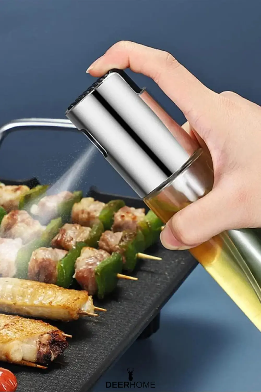 Sprey Yağlık Cam Püskürtmeli Fısfıs 100 ml Yağdanlık Airfryer Yağ