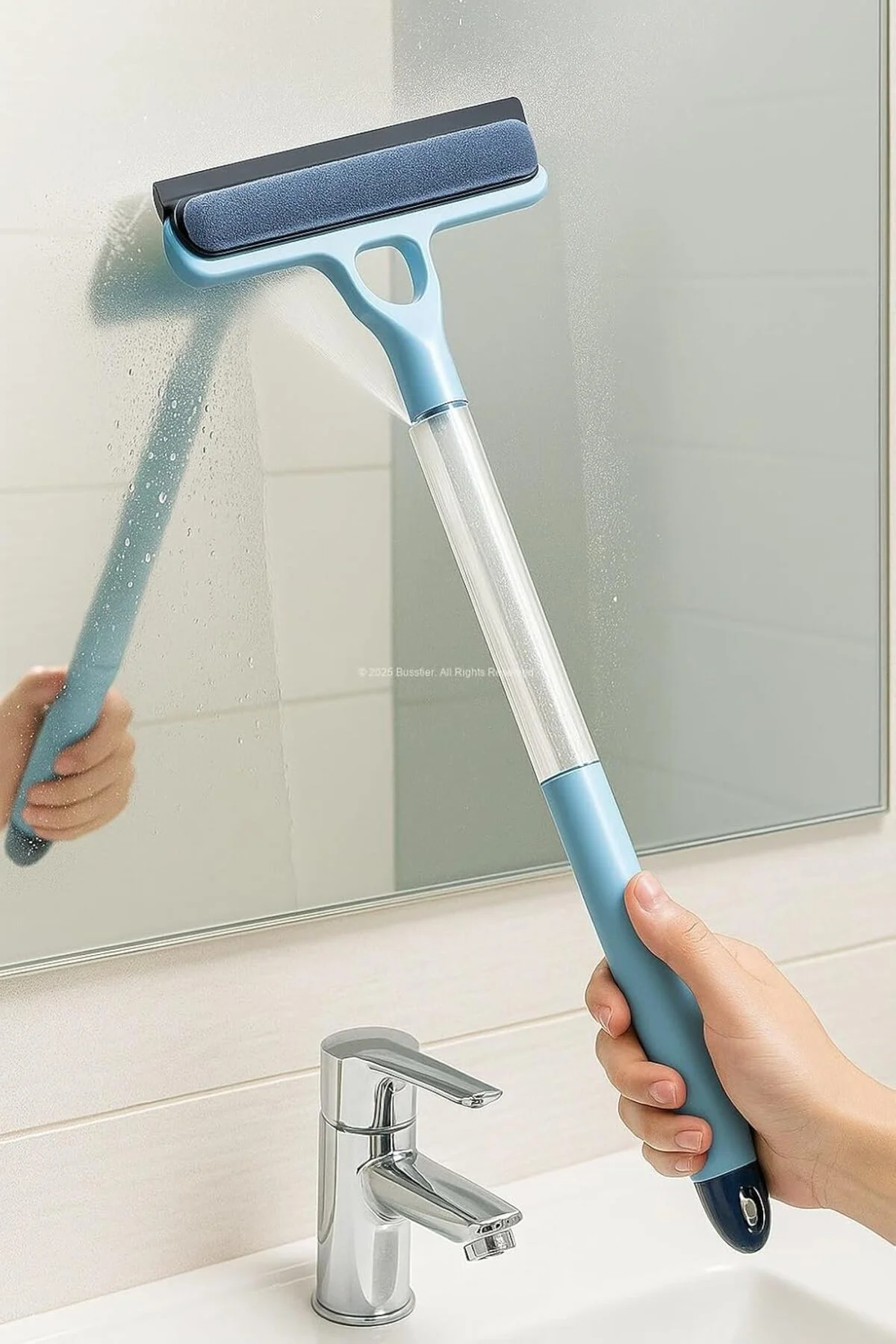 Spreyli Çekçekli Camsil & Fırça Aparatı - Çok Fonksiyonlu Cam Temizleyici Set Spreyli Çekçekli Camsil & Fırça Aparatı - Çok Fonksiyonlu Cam Temizleyici Set