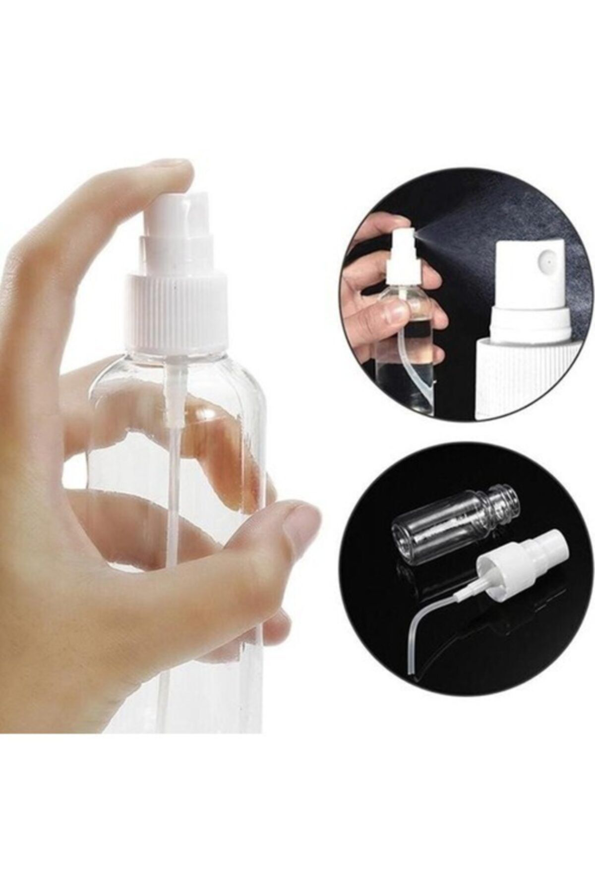 Güvenç Ambalaj Spreyli Kolonya Dezenfektan Pet Şişe 100Ml X 10Adet