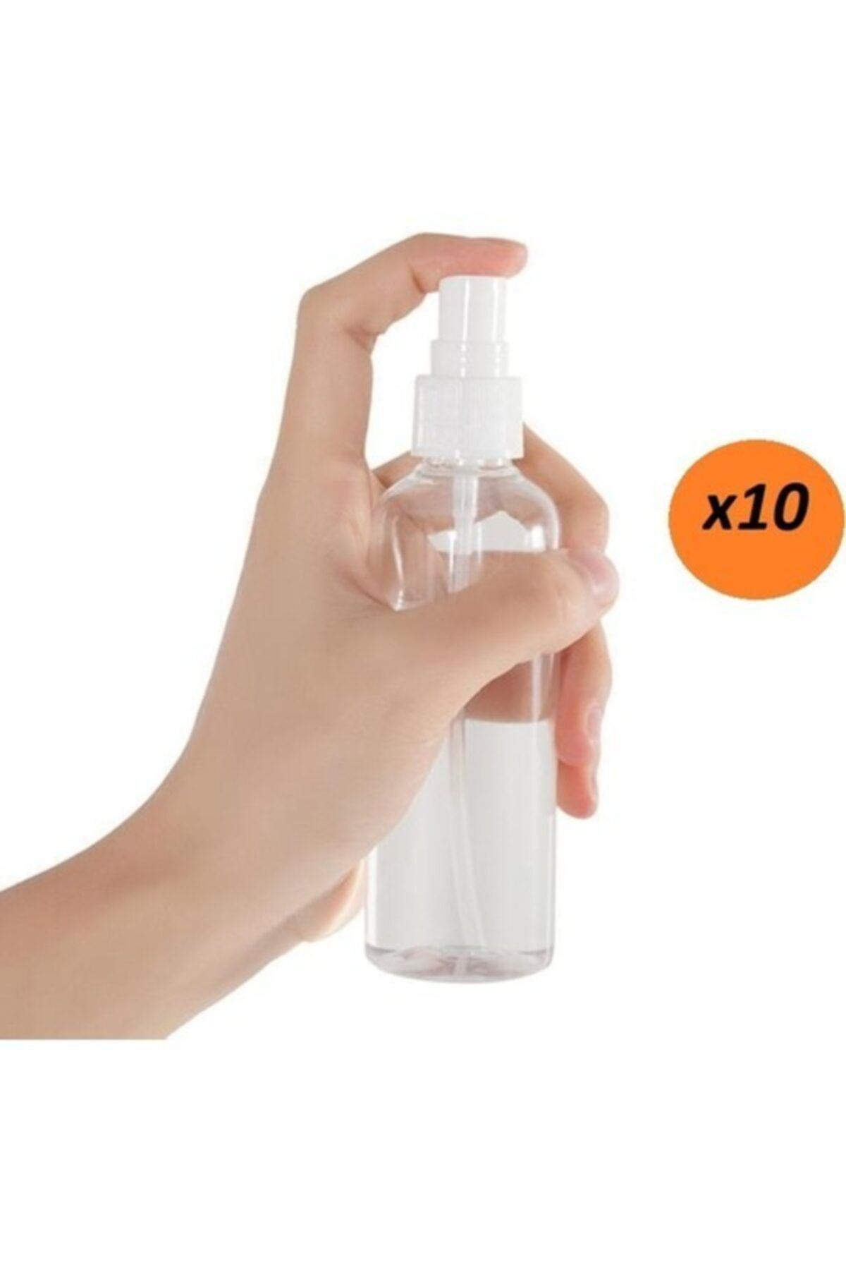 Güvenç Ambalaj Spreyli Kolonya Dezenfektan Pet Şişe 100Ml X 10Adet