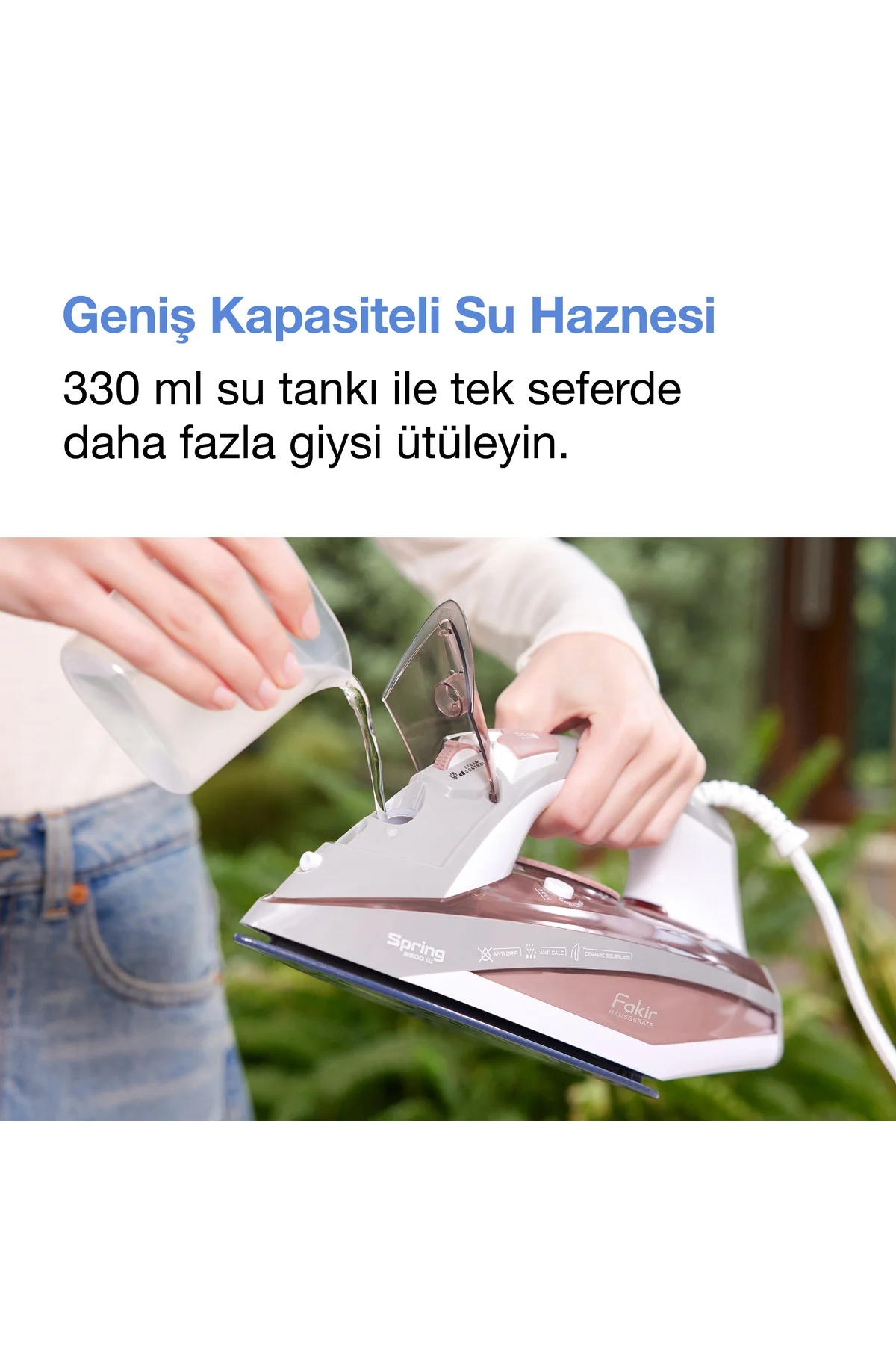 Spring Buharlı Ütü - Gül Kurusu