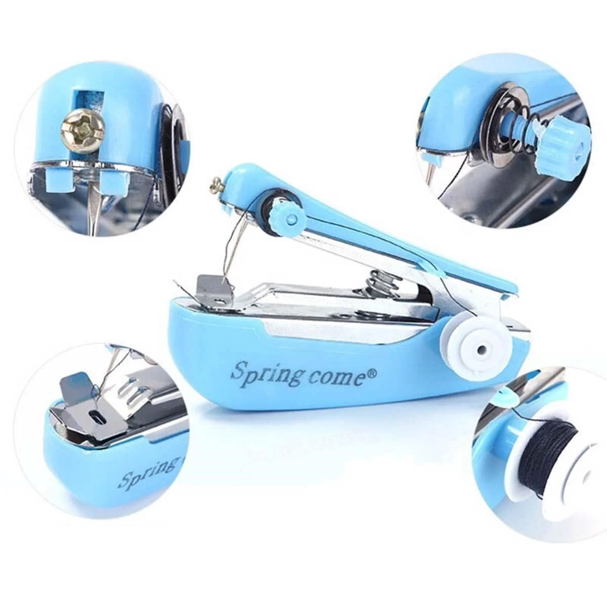 Spring Come Mini Kolay Seyehat Ve Ev Tipi El Dikiş Dikme Makinası Bx40