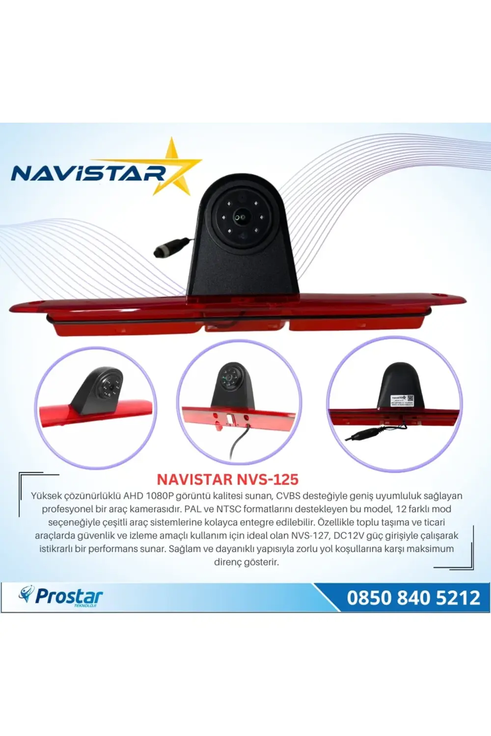 Sprinter Crafter Uyumlu AHD 1080P HD Kamera