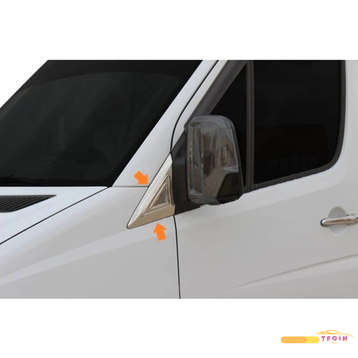 Sprinter VAN 2006 Sonrası Kelebek Cam Yeri 2 Parça Paslanmaz Çeli