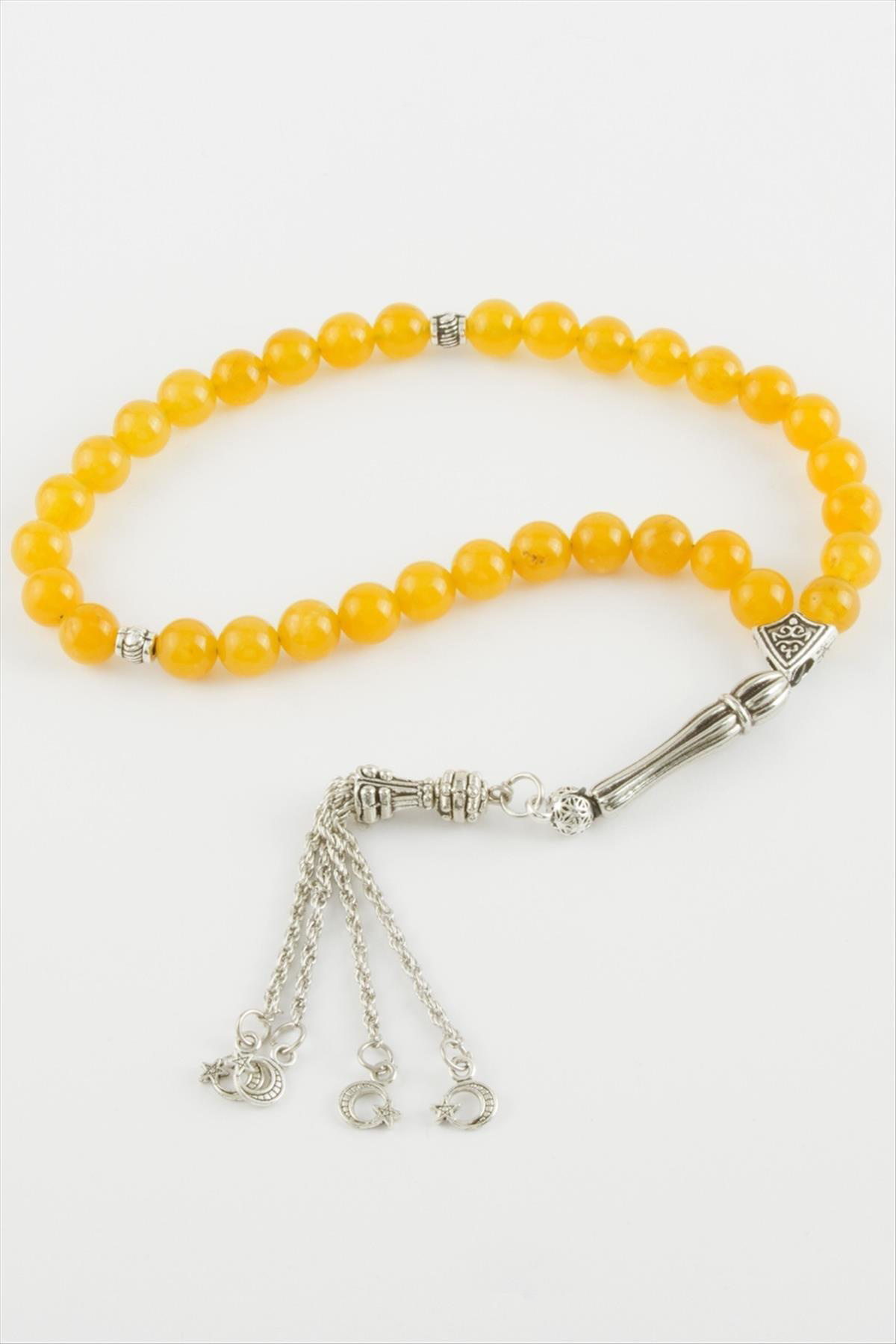 SPTRNS Ceyt Taşı Tesbih (134621) 8 mm-Sarı