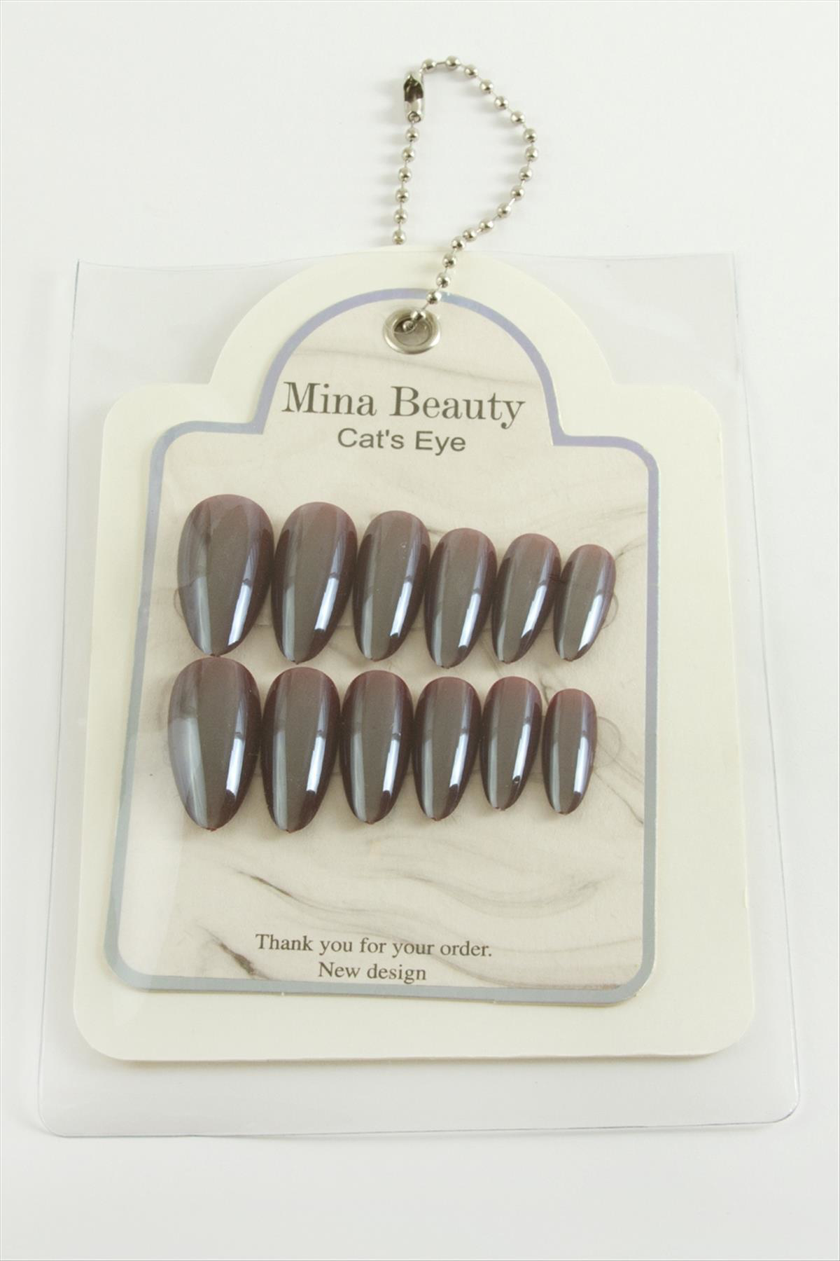 SPTRNS Mina Beauty Kedi Gözü (222637) Takma Tırnak-Bordo
