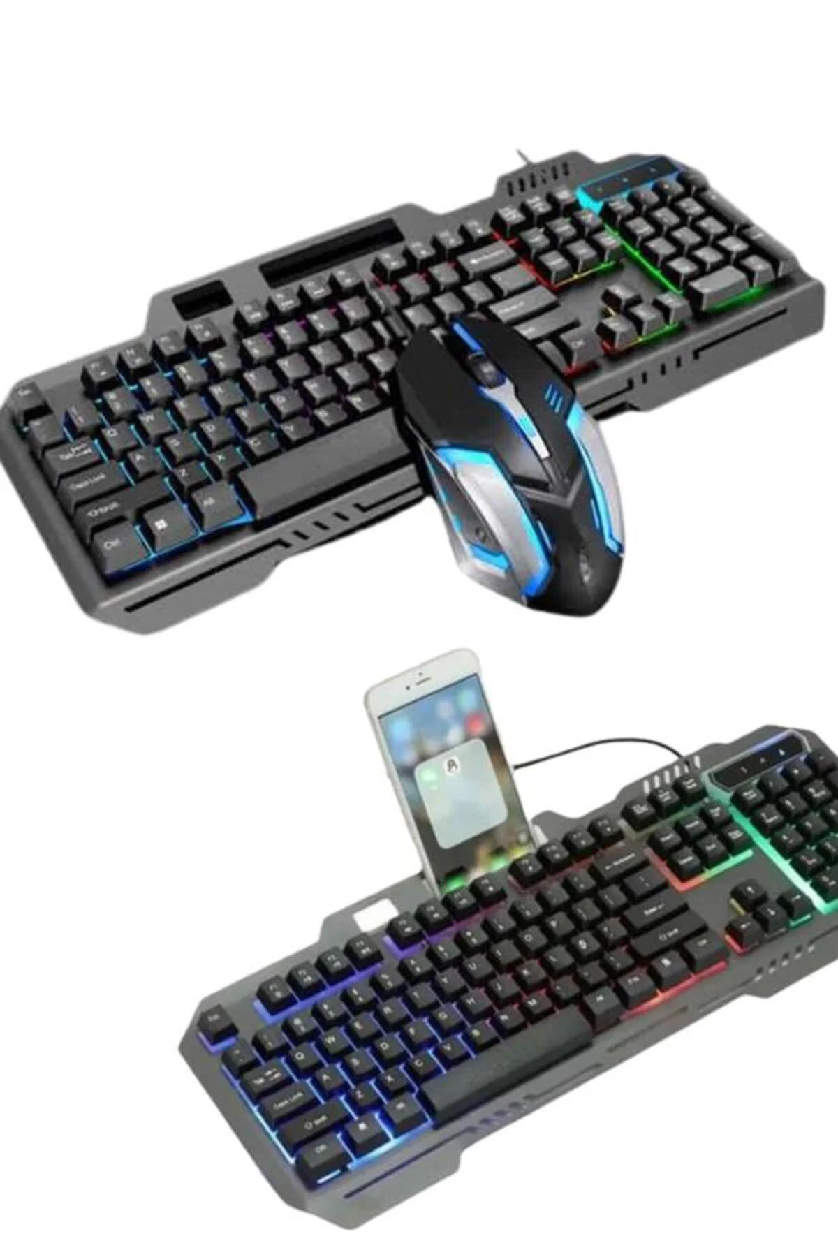 SPTRNS RGB Işıklı Gaming Klavye Q Klavye (10000) Mouse Hediyeli