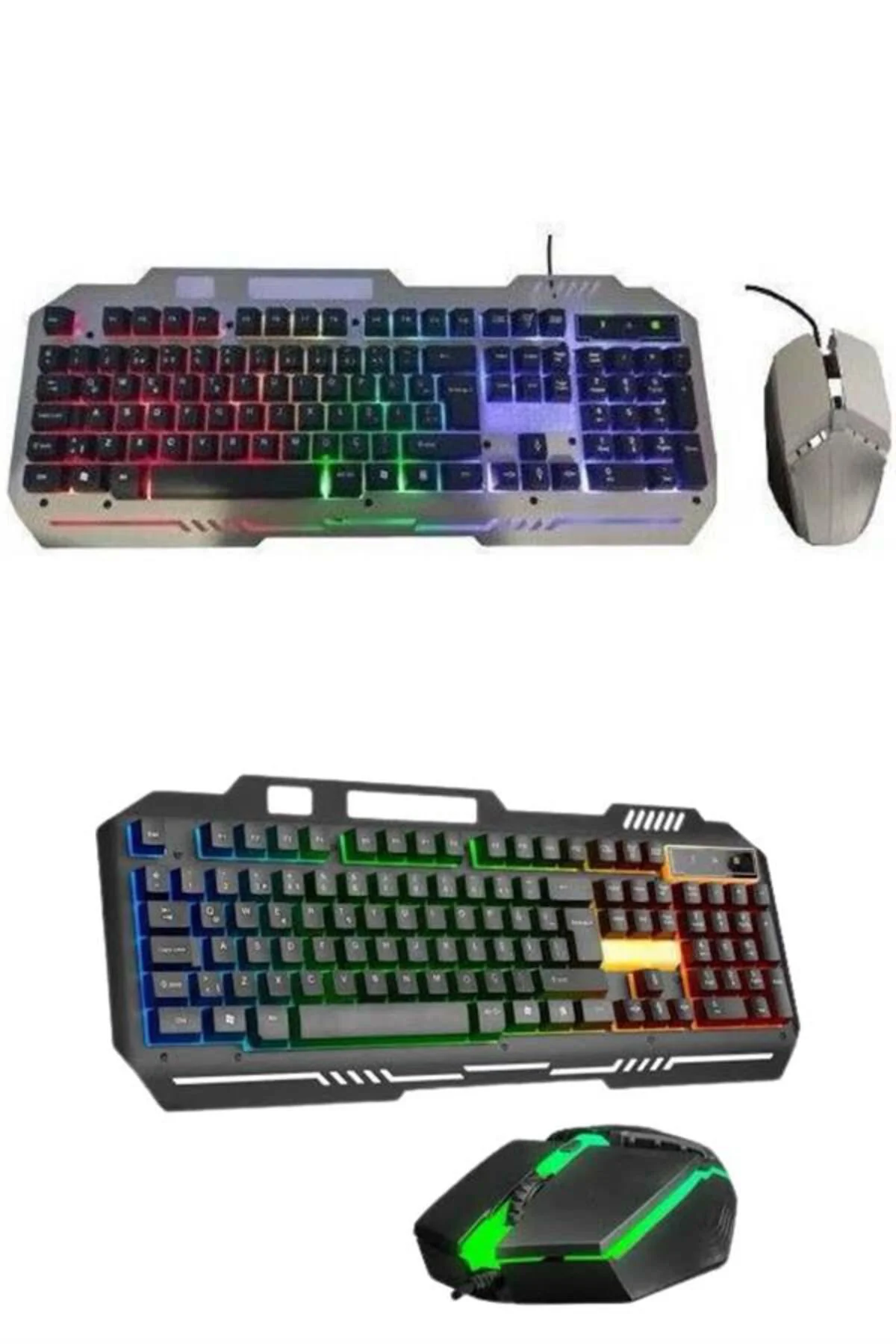 SPTRNS RGB Işıklı Gaming Klavye Q Klavye (10000) Mouse Hediyeli