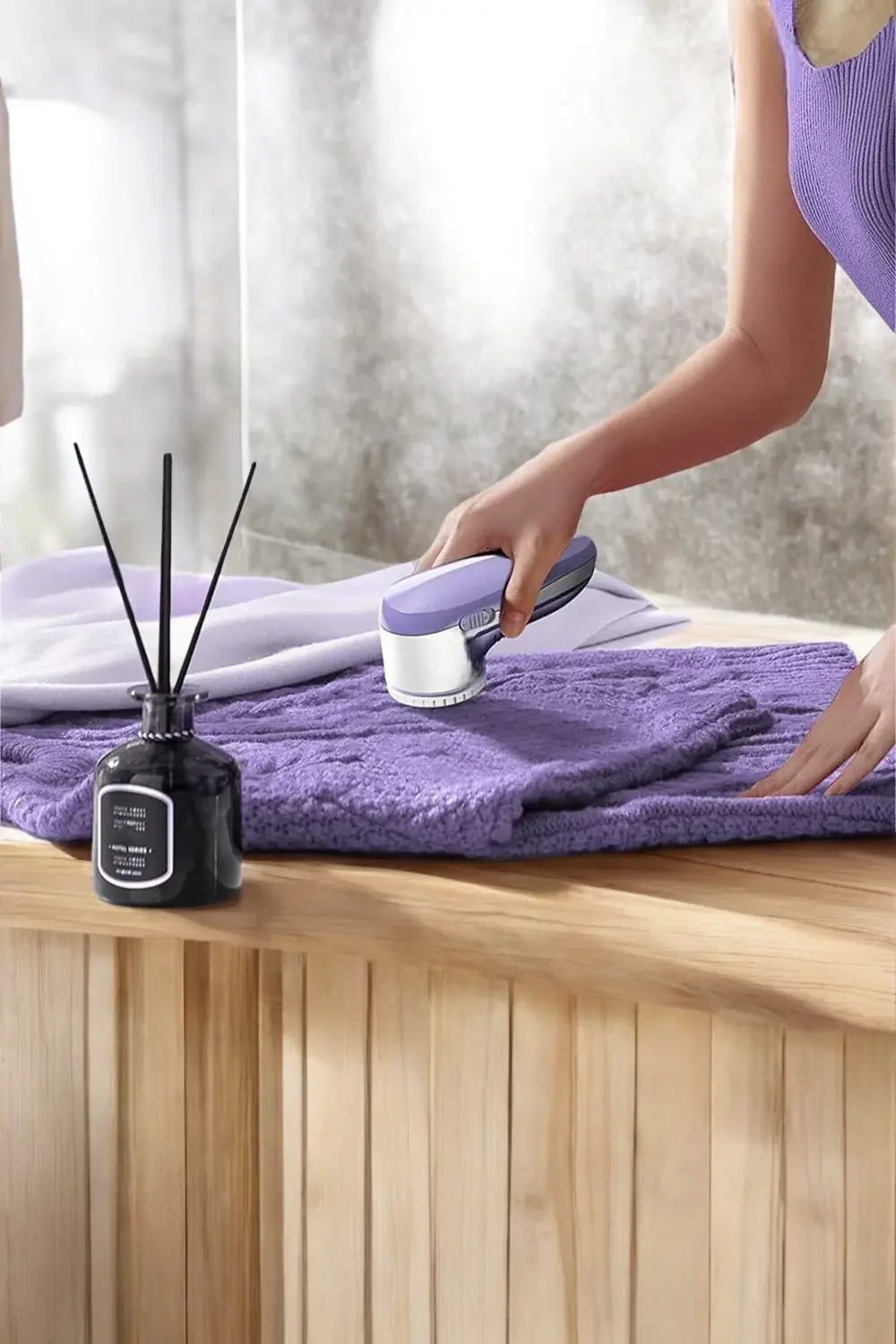 SPTRNS Tiftik Temizleyici Hazneli Şarjlı Manuel (203303) Kolay Ku