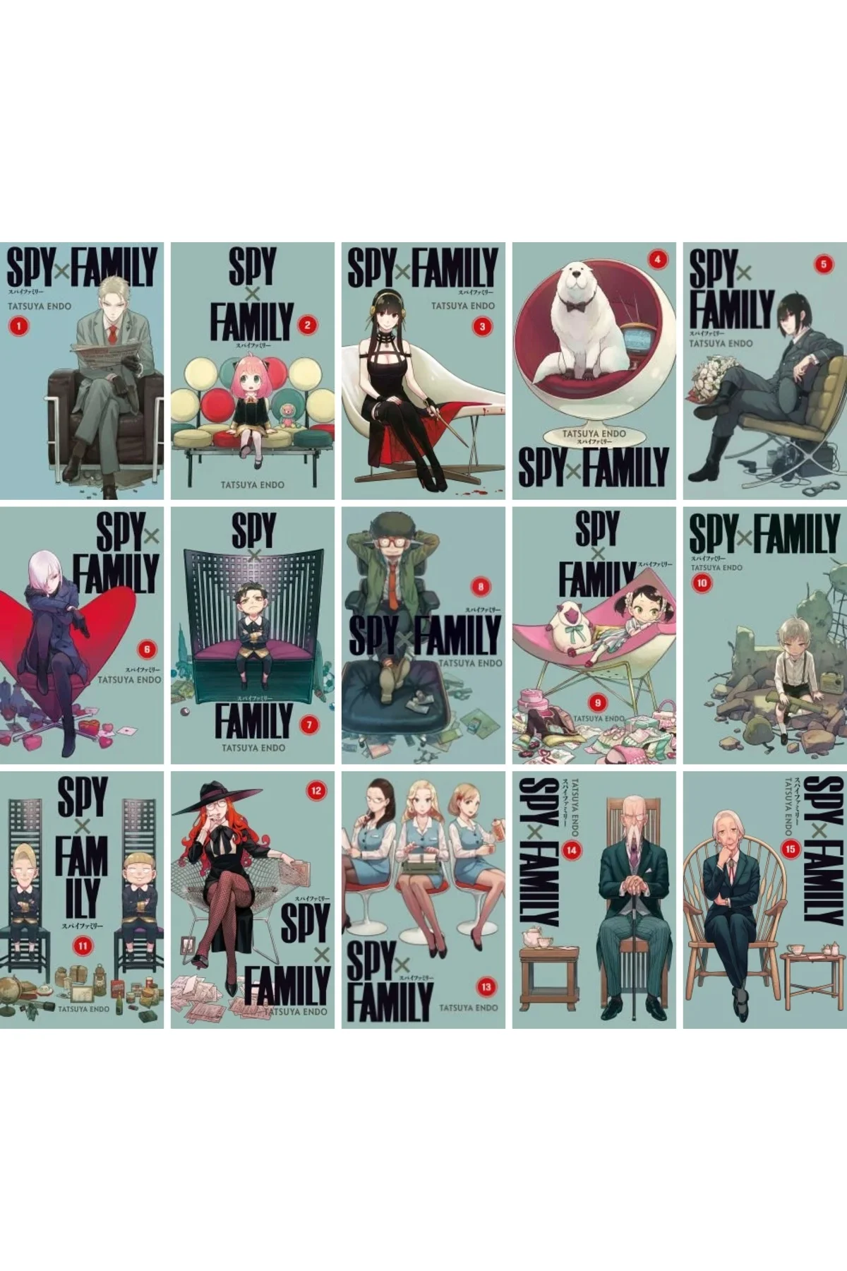 SPY X FAMİLY 1-2-3-4-5-6-7-8-9-10-11-12-13-14-15 SET (KD 15 KİTAP GEREKLİ ŞEYLER MANGA SET – AYRAÇ+POSTER HEDİYELİ)