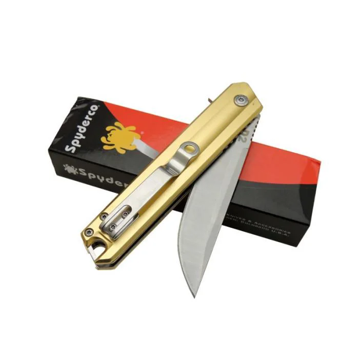 Spyderco Rubicon Çakı Gold