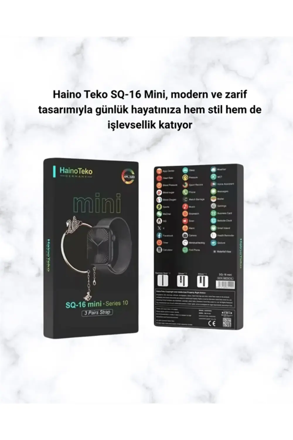 SQ-16 Mini Series 10 Akıllı Saat | Spor Modları, Bildirim ve Müzi