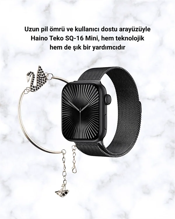 SQ-16 Mini Series 10 Akıllı Saat – 3 Kordon + Hediye Bileklik