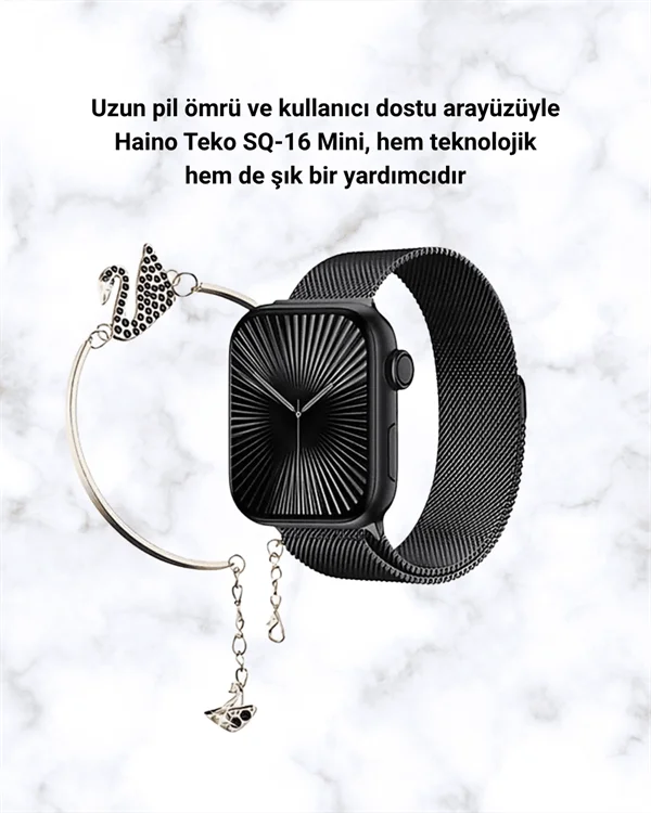 SQ-16 Mini Series 10 Akıllı Saat – 3 Kordon + Hediye Bileklik