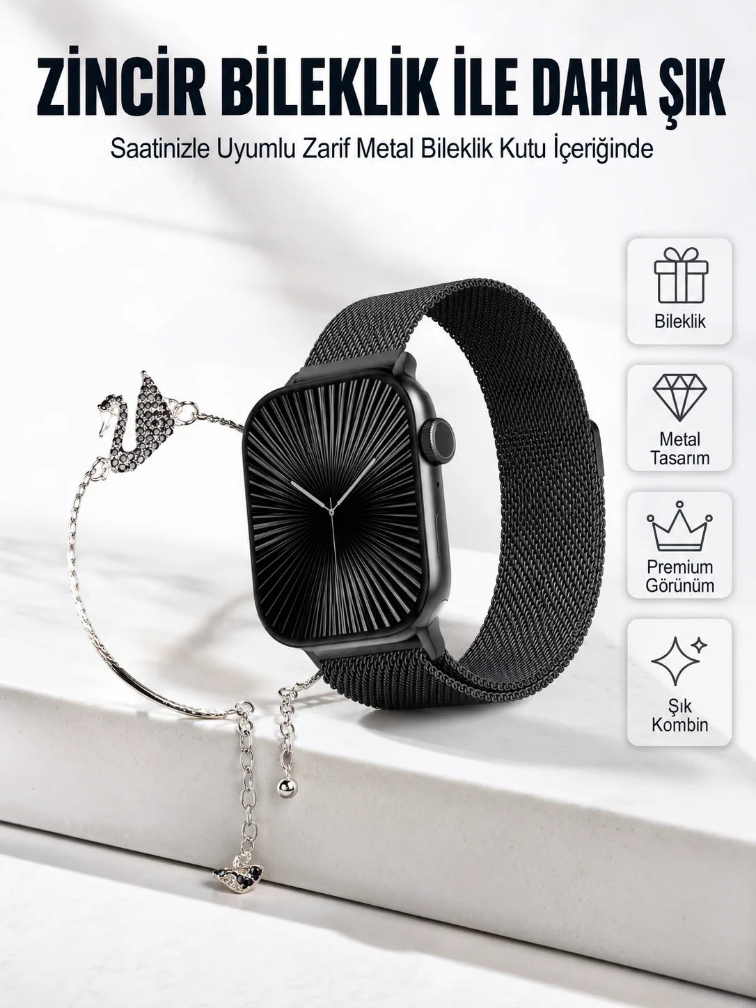 SQ-16 Mini Series 10 Akıllı Saat | Spor Modları, Bildirim ve Müzik Kontrolü