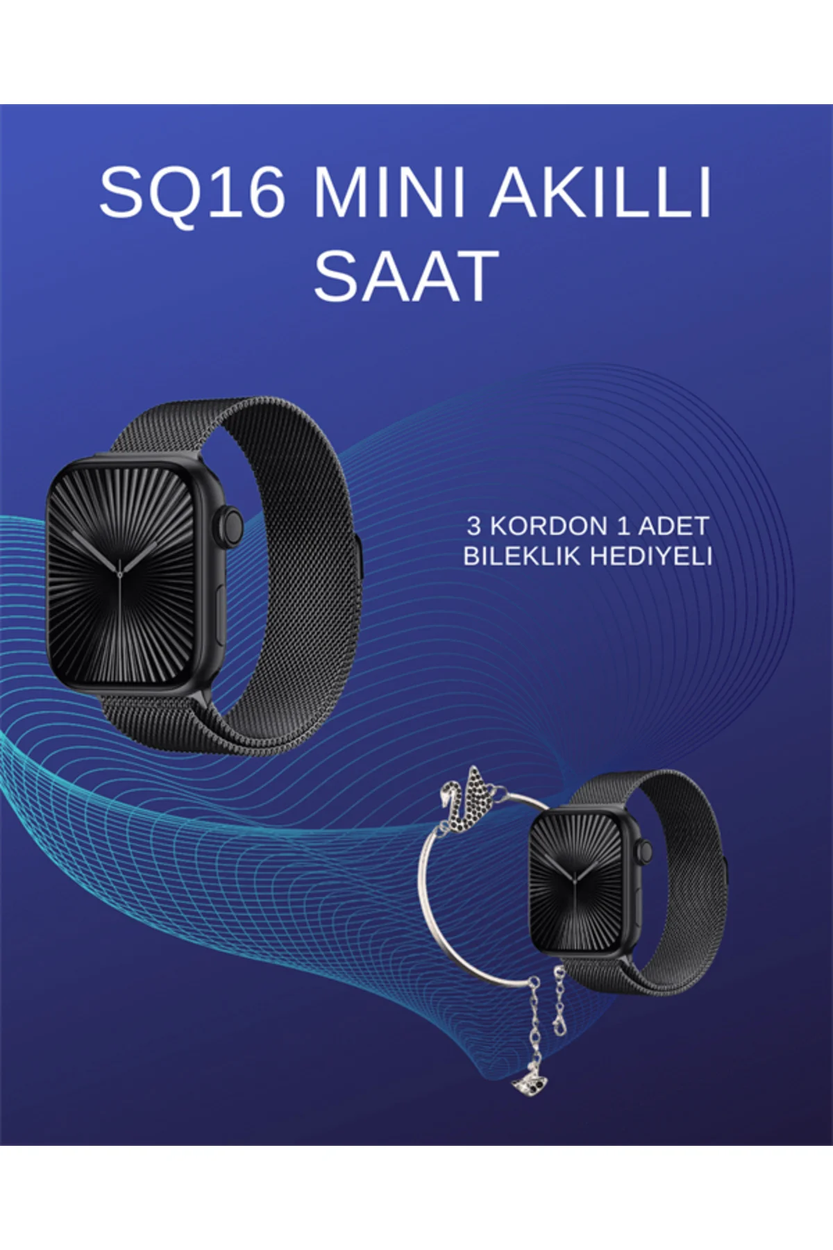SQ-16 Mini Series 10 Akıllı Saat | Spor Modları, Bildirim ve Müzik Kontrolü SQ-16 Mini Series 10 Akıllı Saat | Spor Modları, Bildirim ve Müzik Kontrolü - Görsel 2