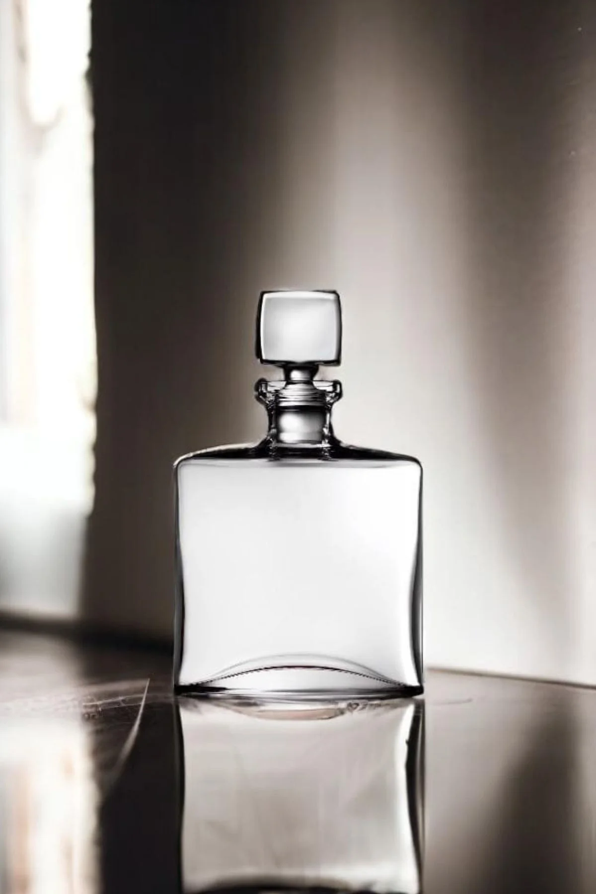Square Serisi Kristal Viski Şişesi-Karaf 1200cc