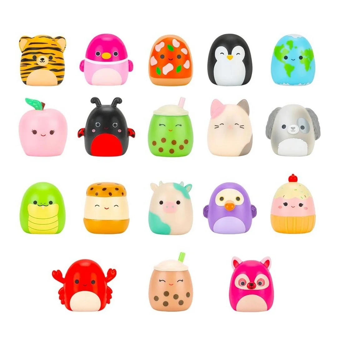 Squish-a-longs 3 Figür + Yüzük Çantalı Sürpriz Paket Seri 3