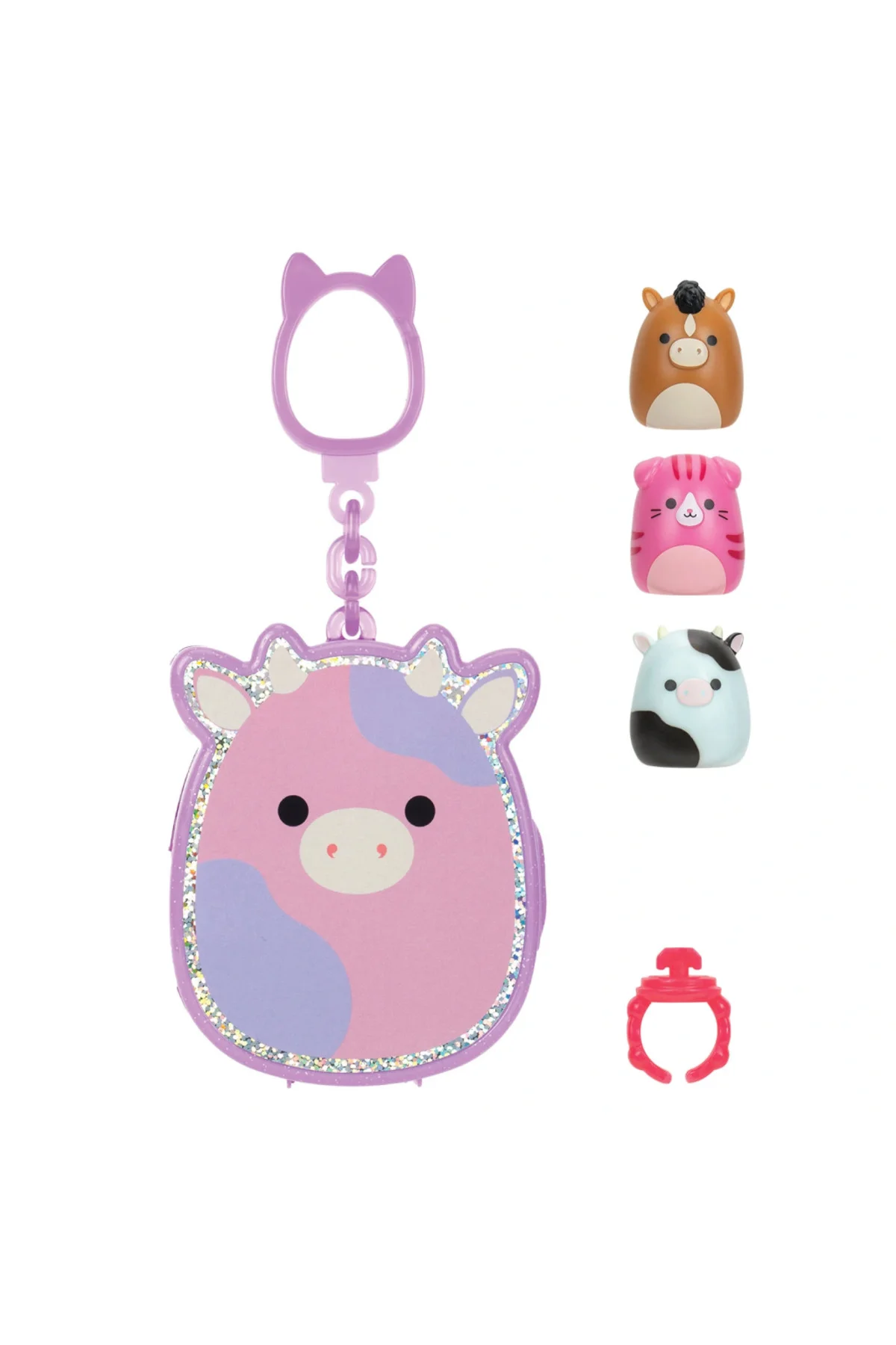 Squish-a-longs 3 Figür + Yüzük Çantalı Sürpriz Paket Seri 1